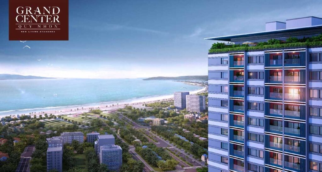 Grand center nhìn ra biển Quy Nhơn