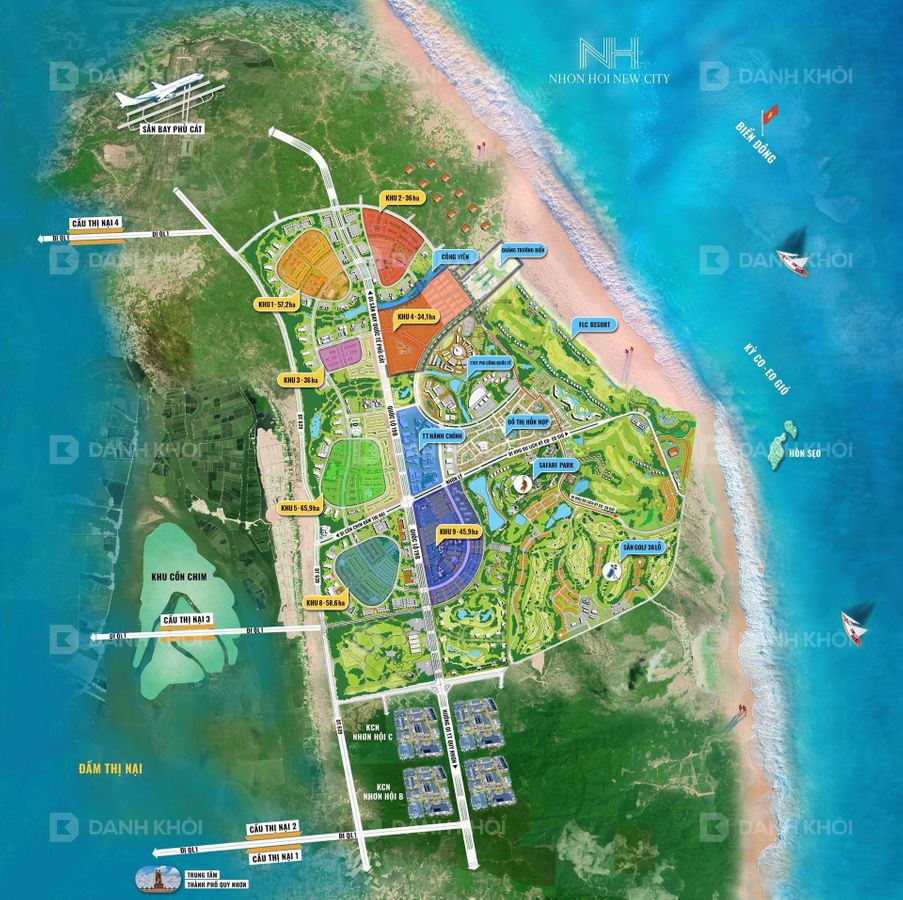 Mặt bằng dự án nhơn hội quy nhơn