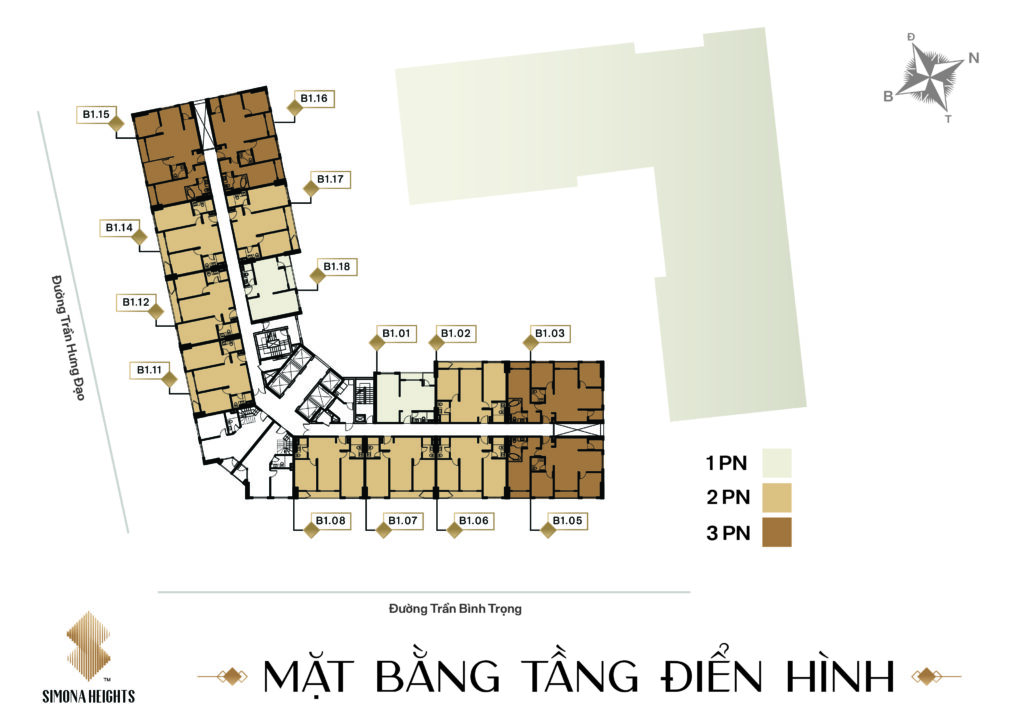 Mặt bằng thiết kế Simona Heights