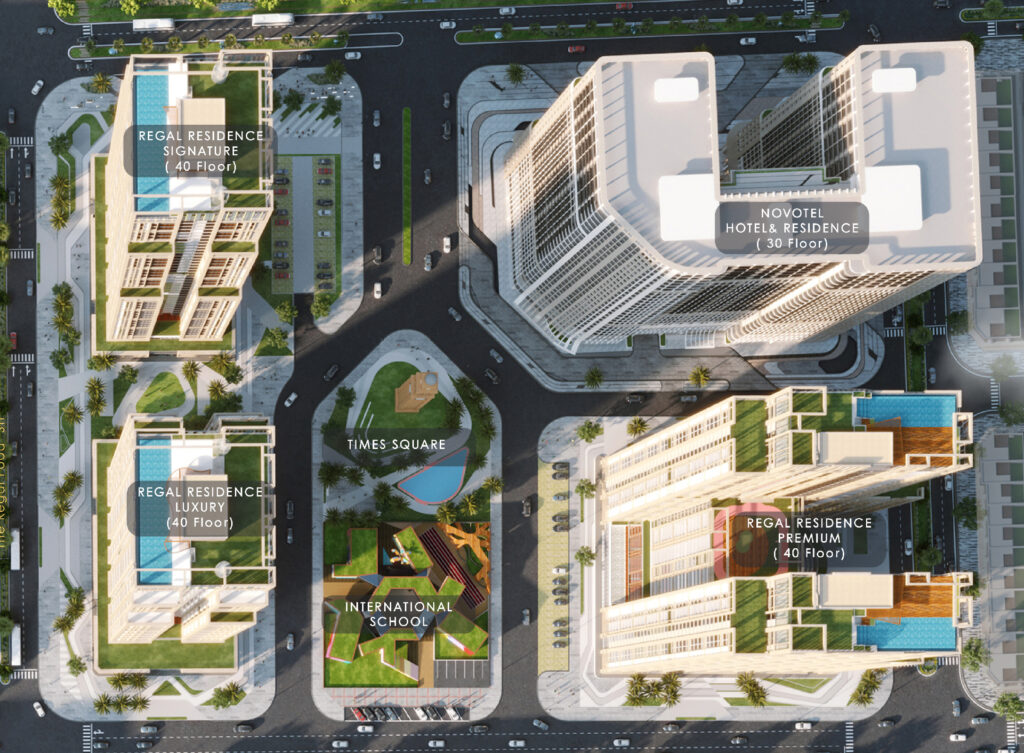 Mặt bằng phân khu B Novotel & Residence