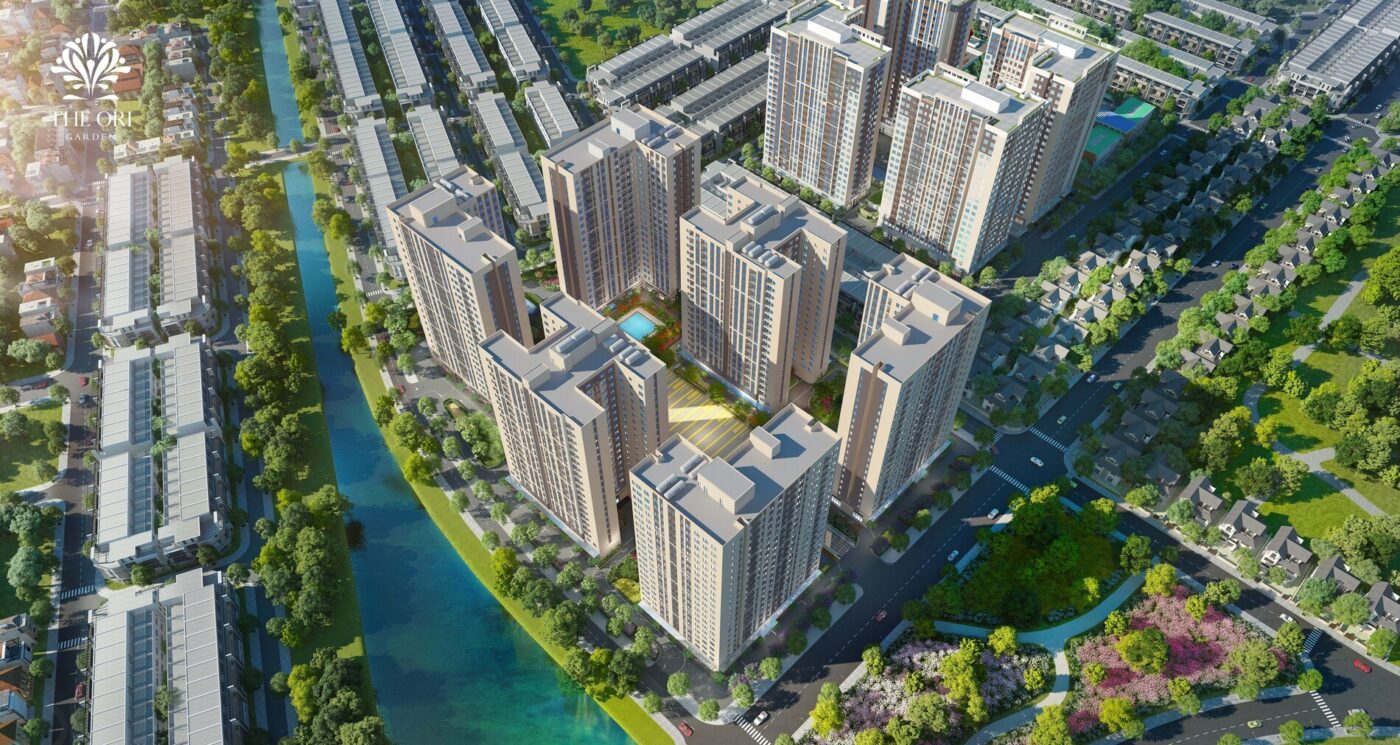 Mặt bằng căn hộ the ori garden